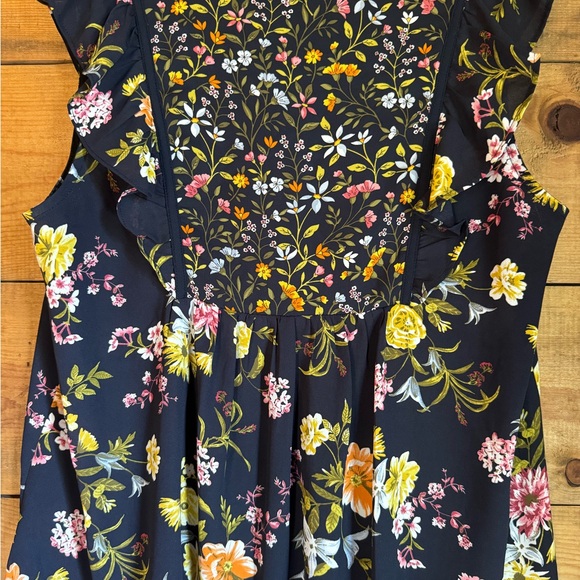 LOFT Ruffled Sleeve Top - Picture 3 of 5